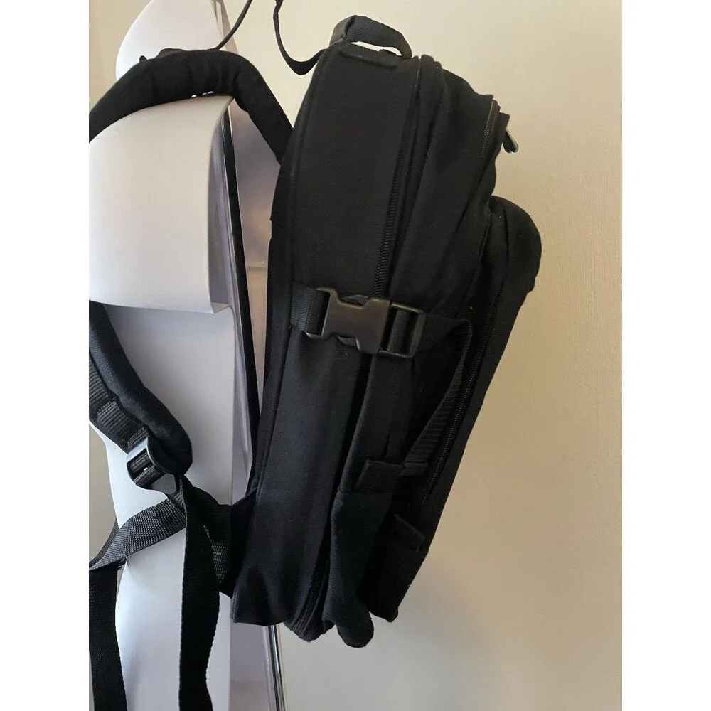 Vintage Targus Laptop Bag Backpack Black Padded Many Pocket CDB1 Great Condition